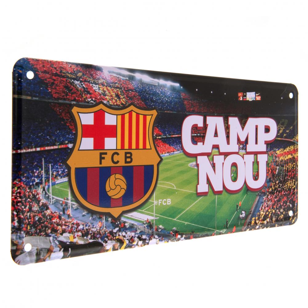 FC Barcelona Metal Sign Camp Nou
