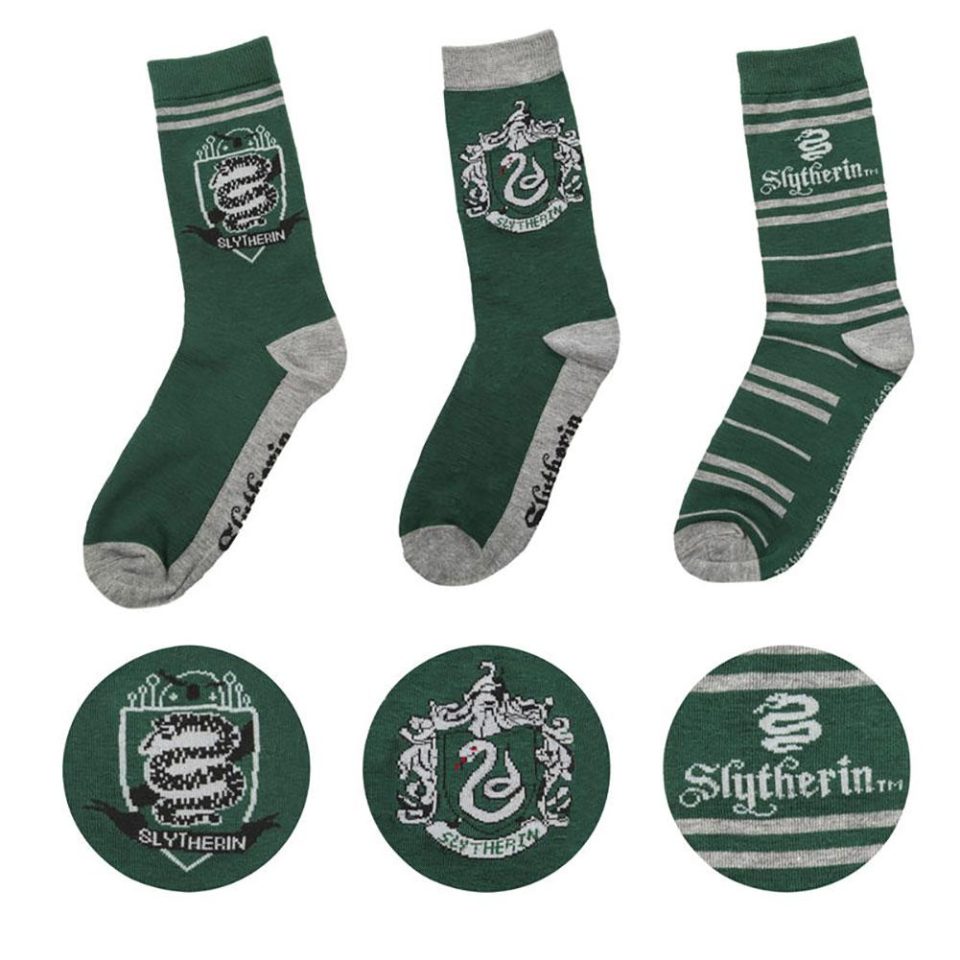 Harry Potter 3pk Socks Slytherin