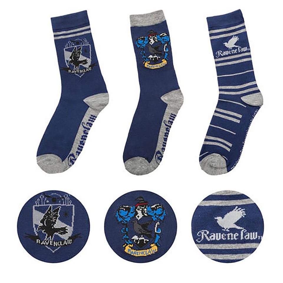 Harry Potter 3pk Socks Ravenclaw