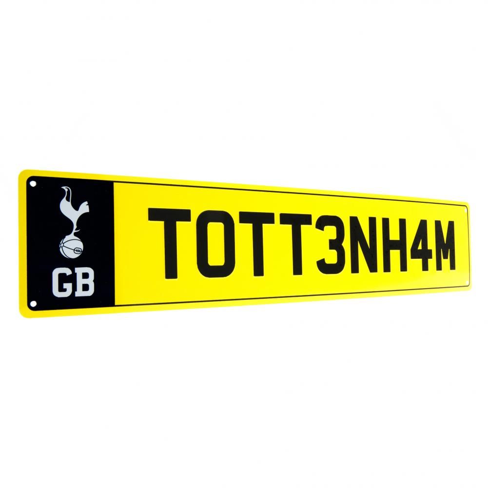 Tottenham Hotspur Number Plate Sign