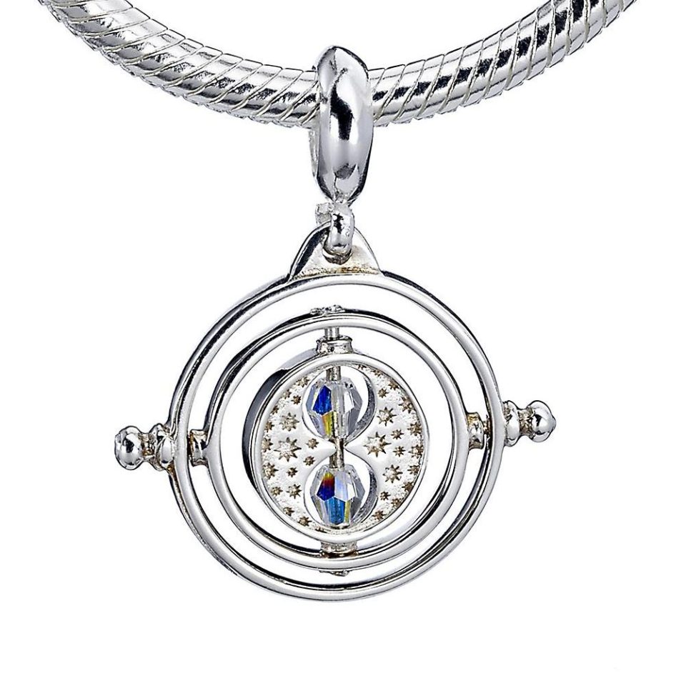 Harry Potter Sterling Silver Crystal Charm Time Turner