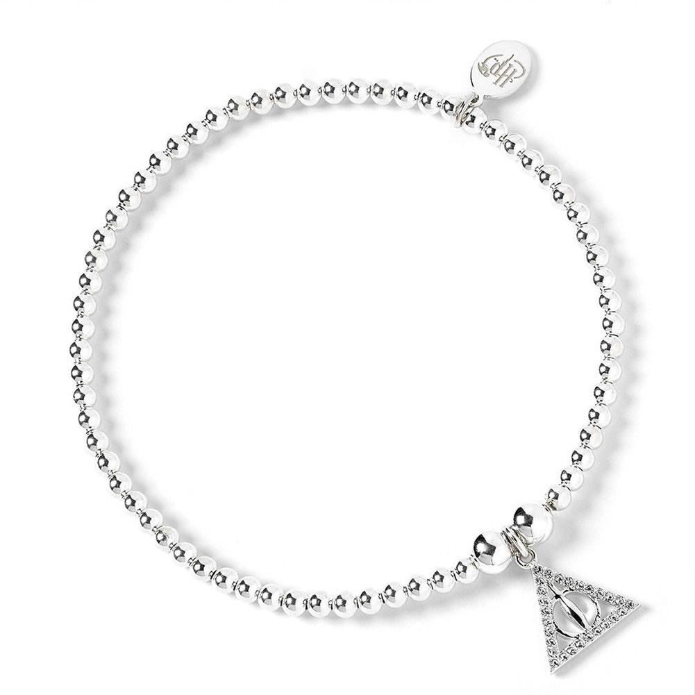 Harry Potter Sterling Silver Crystal bransoletka Deathly Hallows