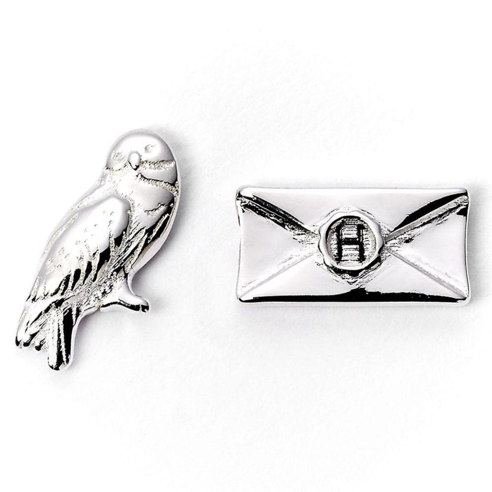Harry Potter kolczyki Hedwig Owl & Letter
