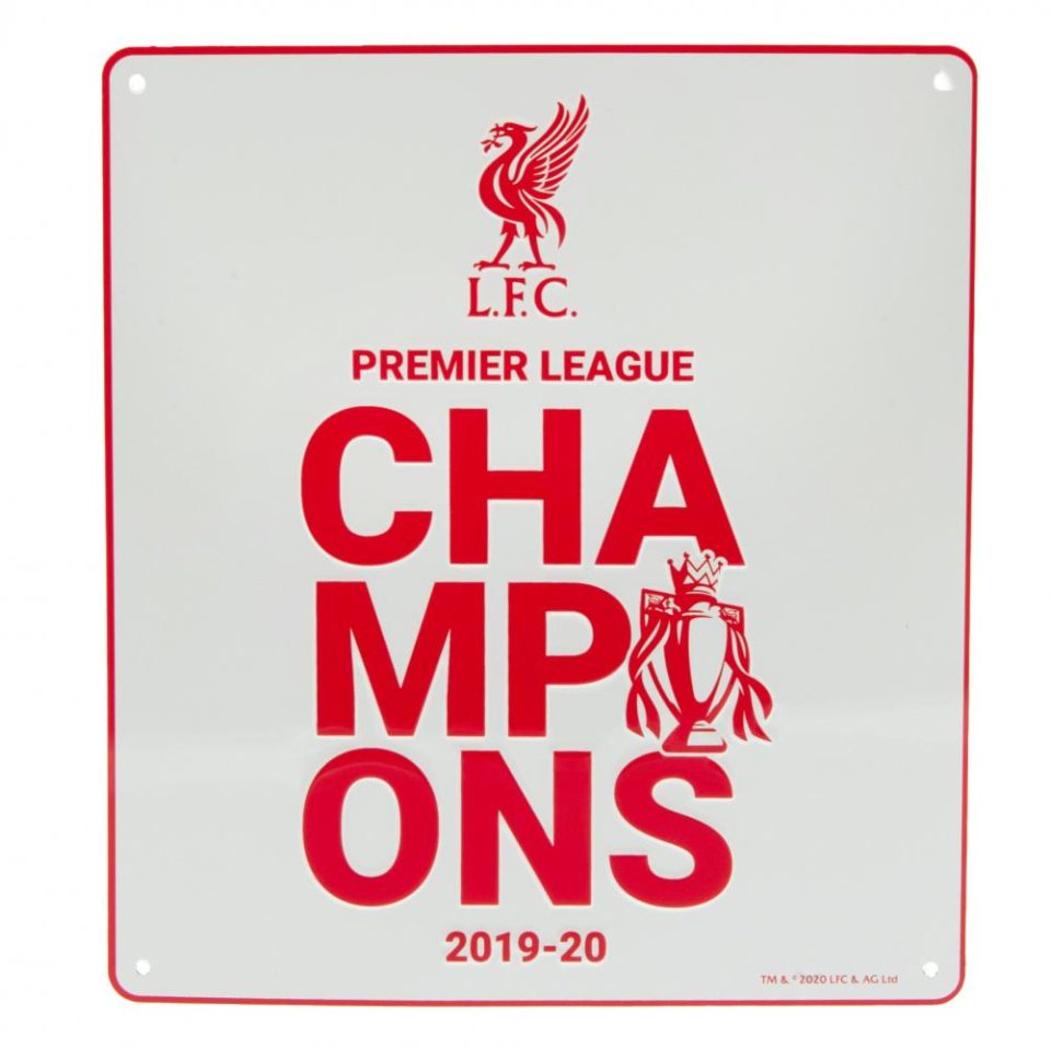 Liverpool FC Premier League Champions Sign