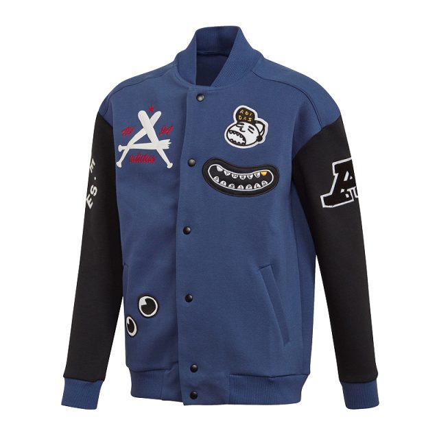 Kurtka juniorska adidas JR Collegiate rozmiar L (164 cm) granatowa