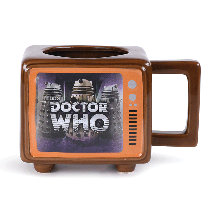 Doktor Who Retro TV Heat Changing kubek 3D