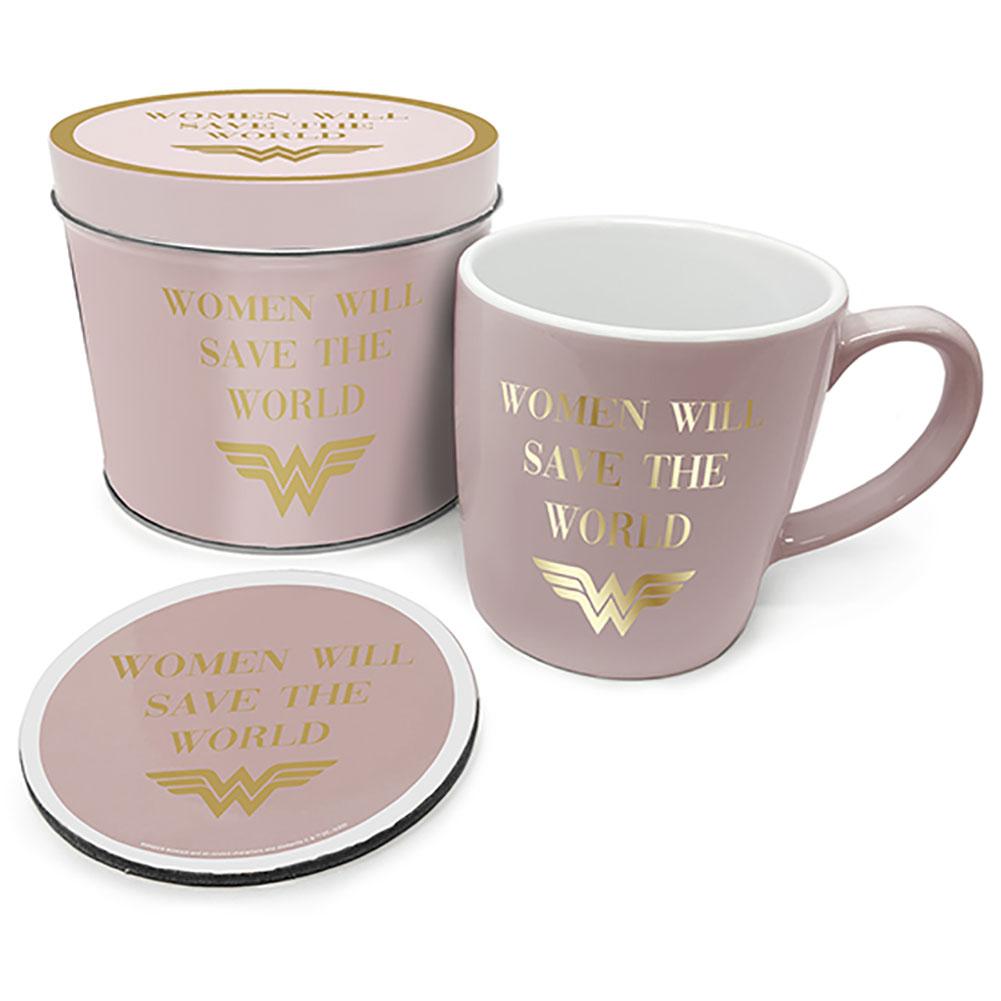 Wonder Woman kubek & Coaster Gift Tin