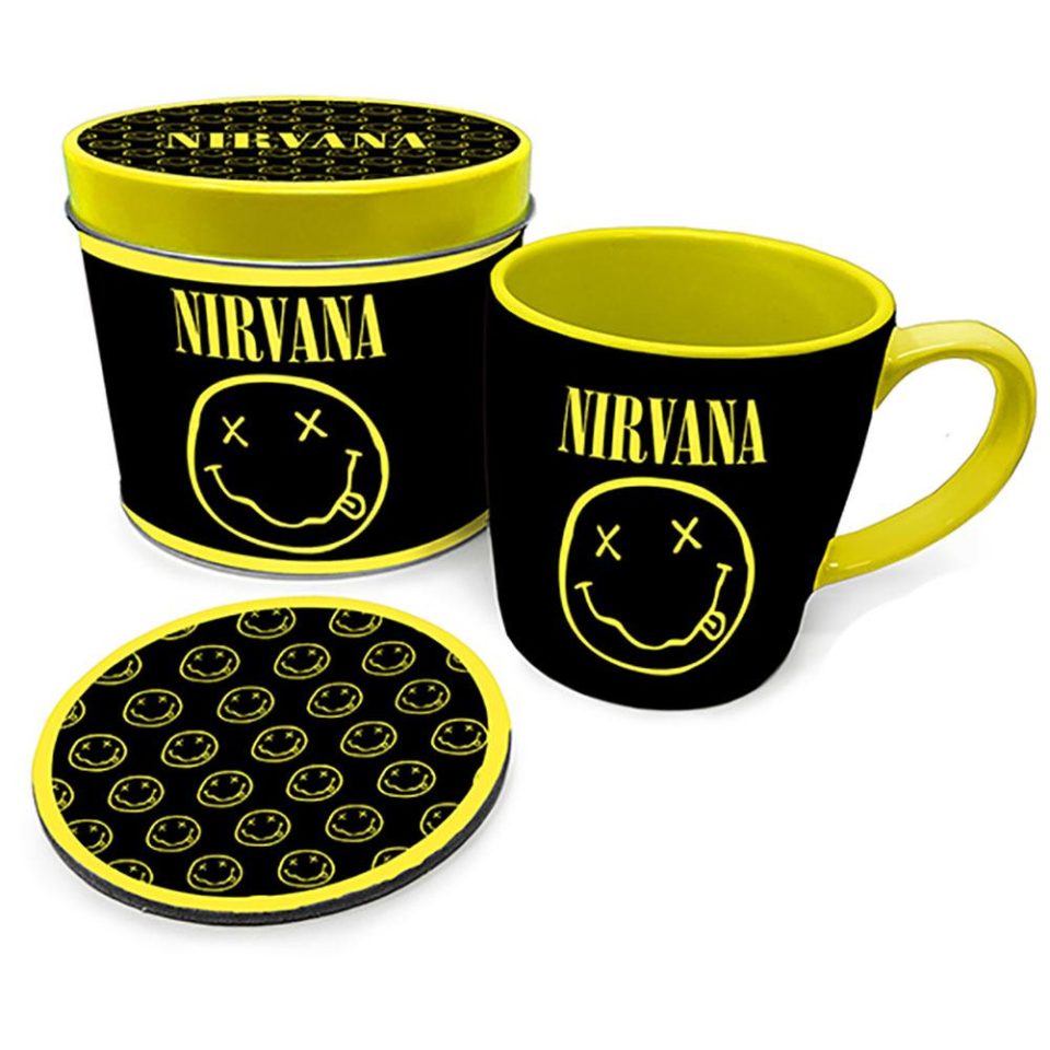 Nirvana kubek & Coaster Gift Tin