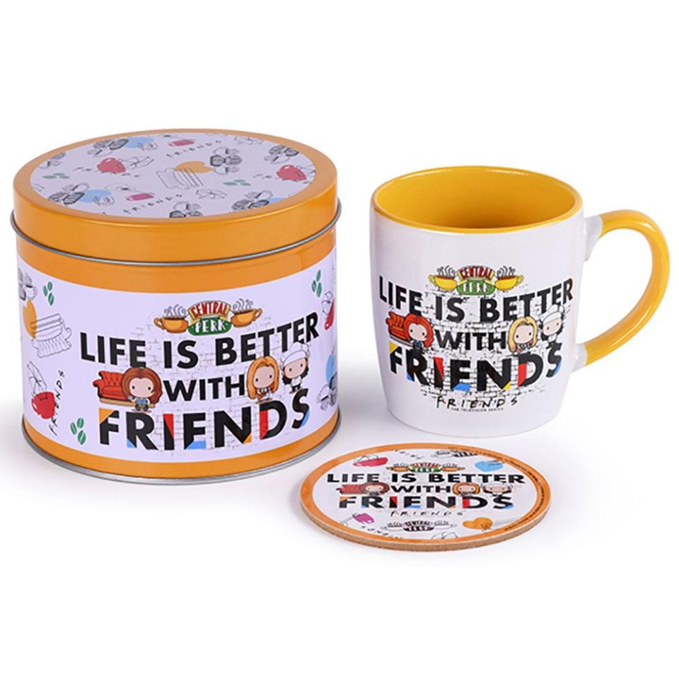Przyjaciele kubek & Coaster Gift Tin