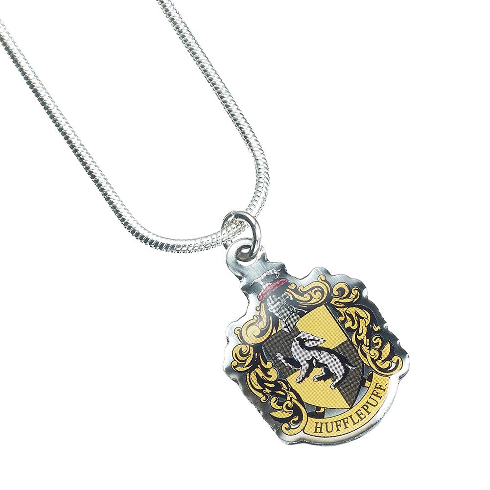 Harry Potter posrebrzany naszyjnik Hufflepuff