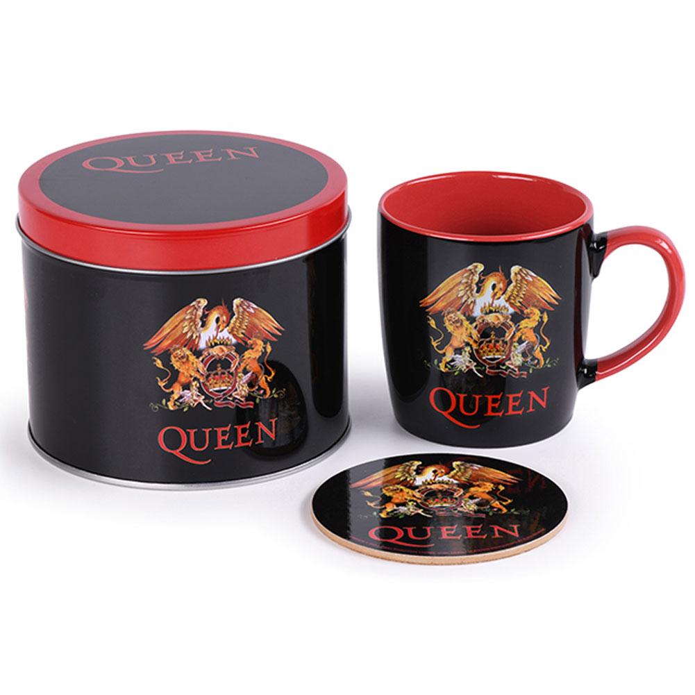 Queen kubek & Coaster Gift Tin
