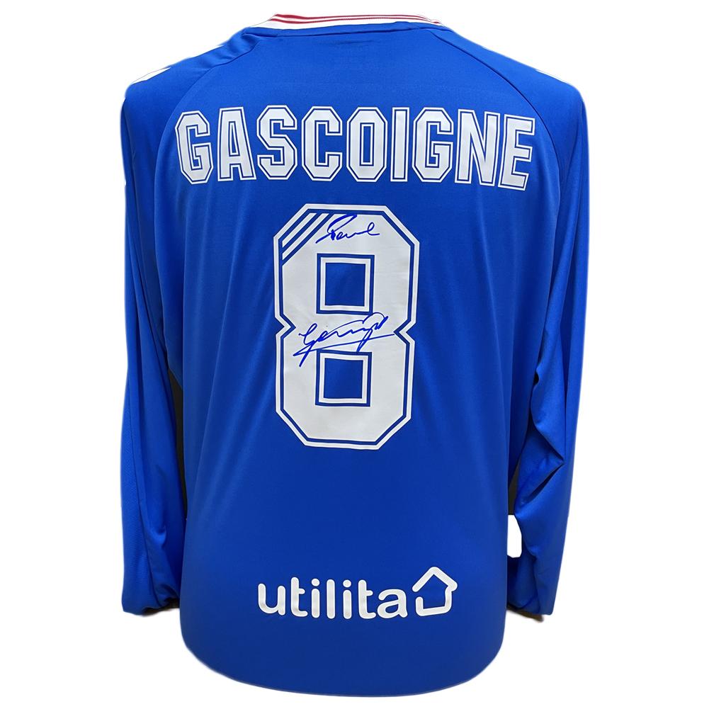 Glasgow Rangers Gascoigne koszulka z autografem