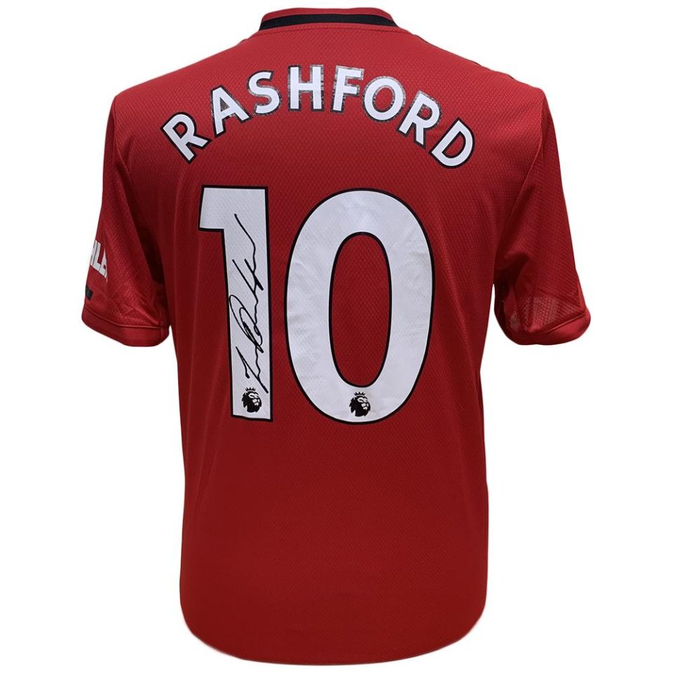 Manchester United Rashford koszulka z autografem