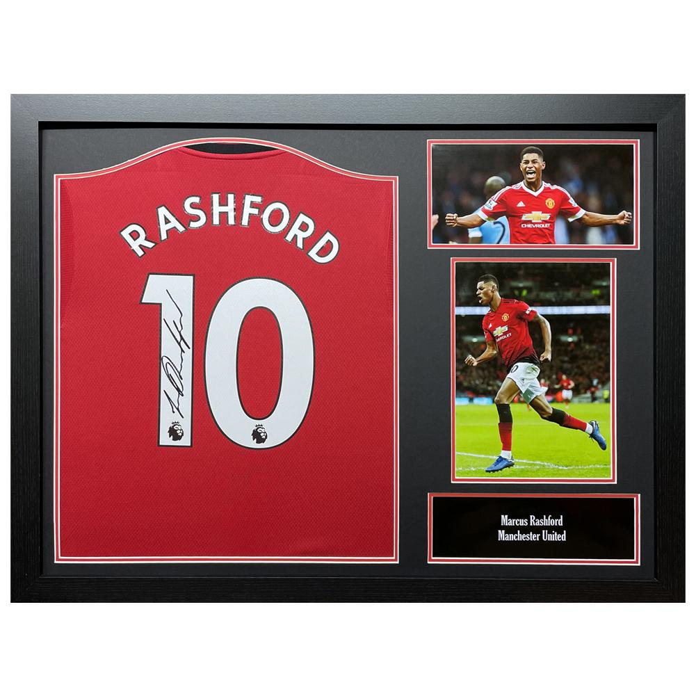 Manchester United Rashford koszulka z autografem (w ramie)