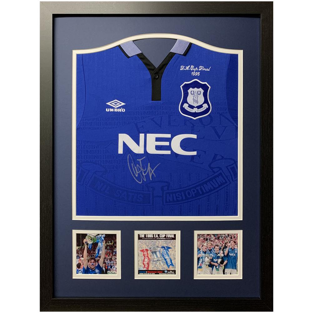 Everton FC Ferguson koszulka z autografem (w ramie)