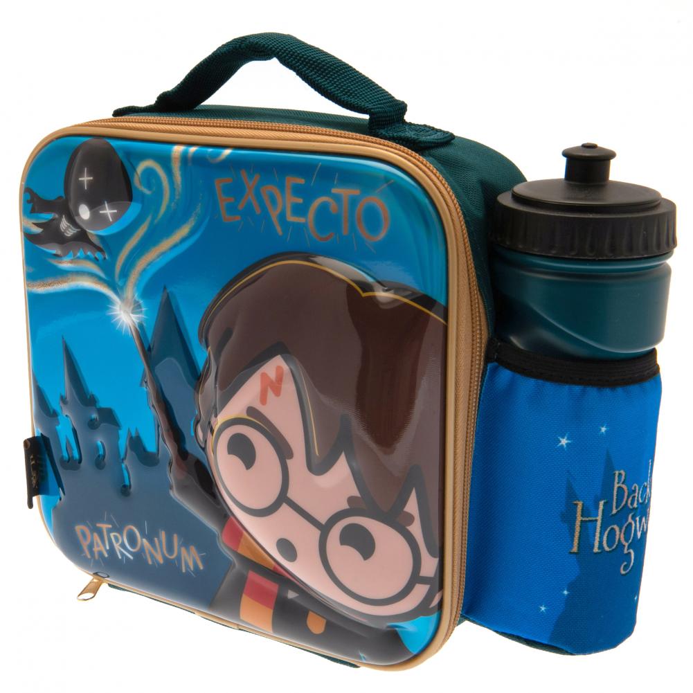 Harry Potter 3D Kawaii torba śniadaniowa z uchwytem na bidon
