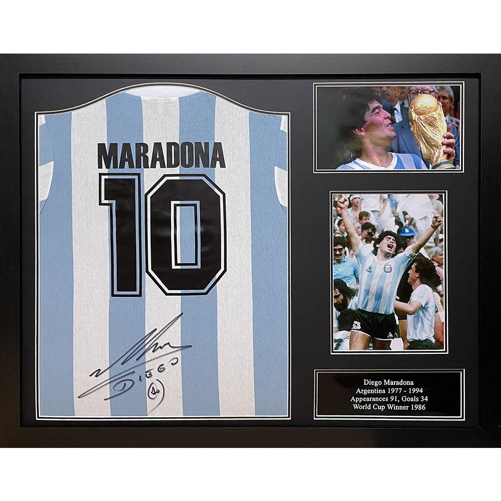 Argentyna Maradona koszulka z autografem (w ramie)