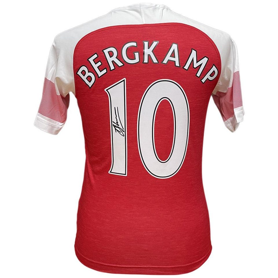 Arsenal Londyn Bergkamp koszulka z autografem
