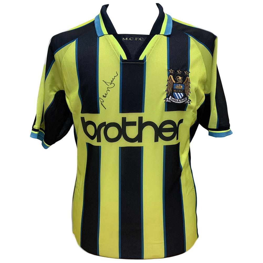 Manchester City Dickov koszulka z autografem