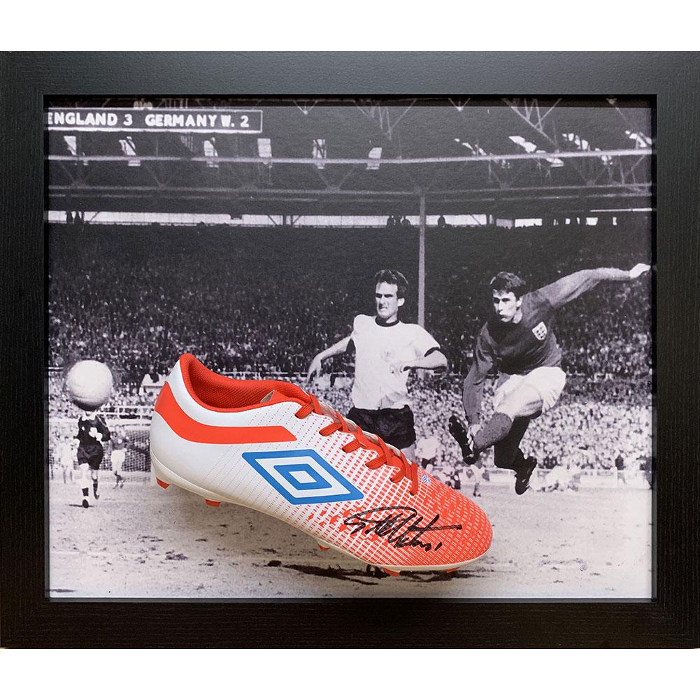 Anglia Hurst Signed Boot (Framed)