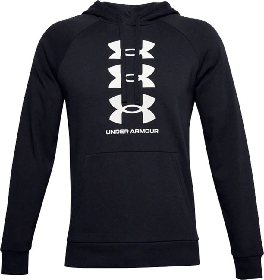 Bluza męska z kapturem Under Armour Rivial Fleece rozmiar M czarna