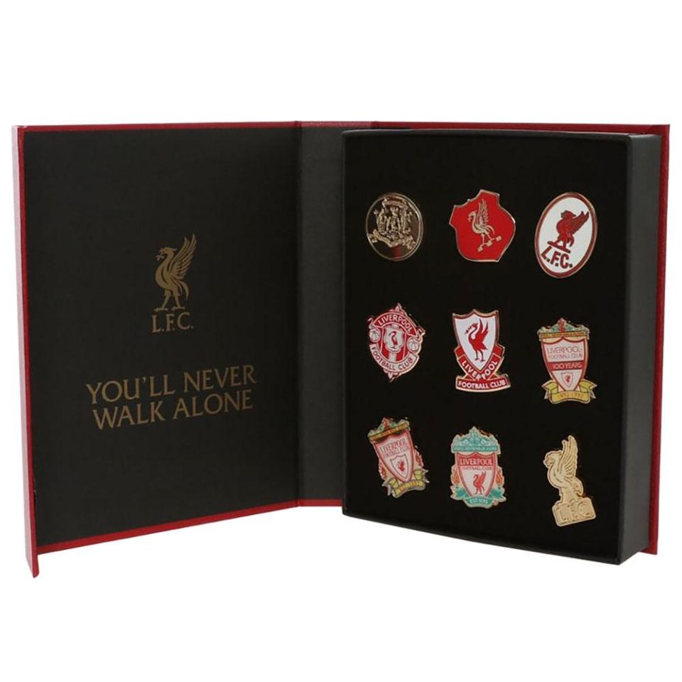 Liverpool FC 9pc Retro Crest zestaw odznak