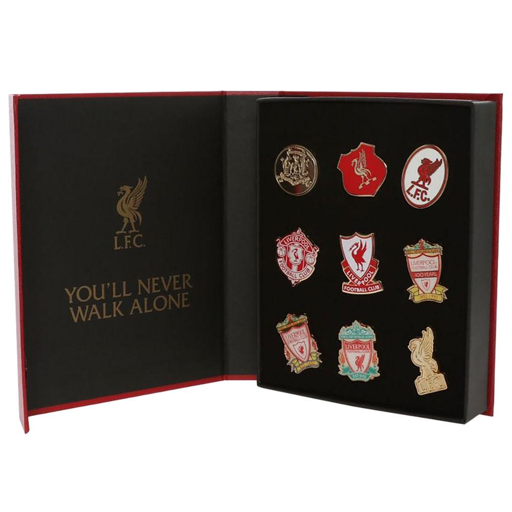 Liverpool FC 9pc Retro Crest zestaw odznak