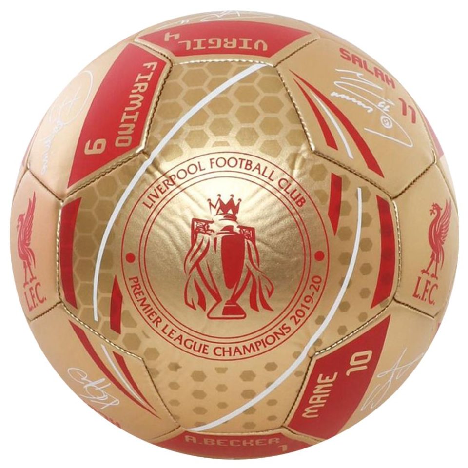 Liverpool FC Premier League Champions Gold piłka nożna