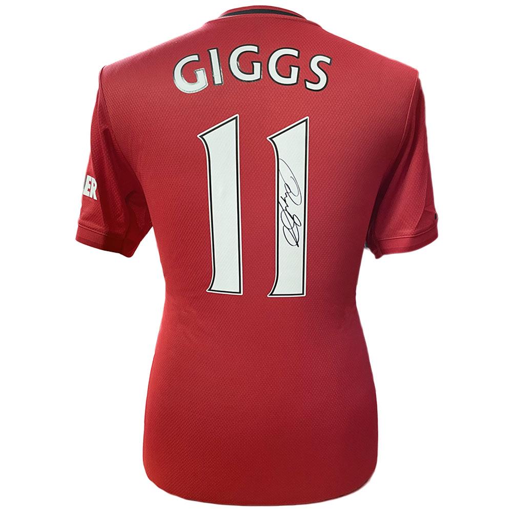 Manchester United Giggs koszulka z autografem