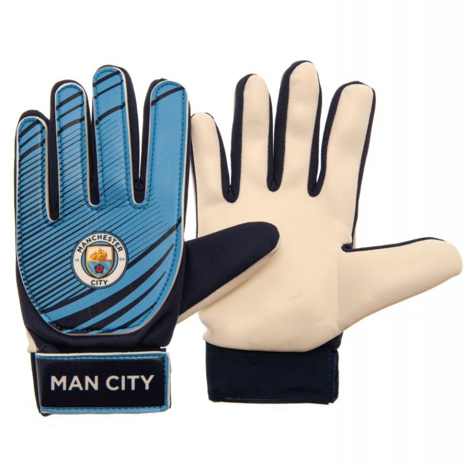 Manchester City dziecięce rękawice bramkarskie