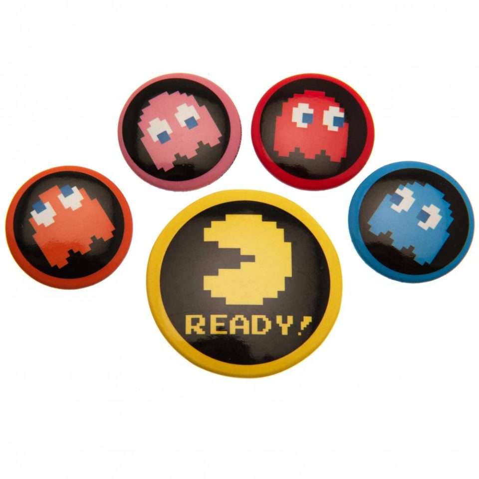 Pac-Man zestaw przypinek