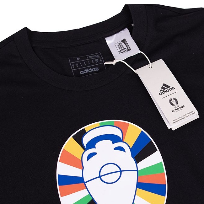 Koszulka Euro 2024 czarna (Adidas)